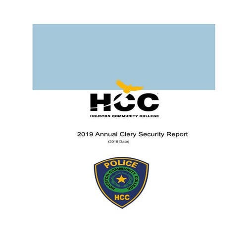 2019 HCC Annual Clery Security Report