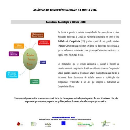 As áreas de competência   stc