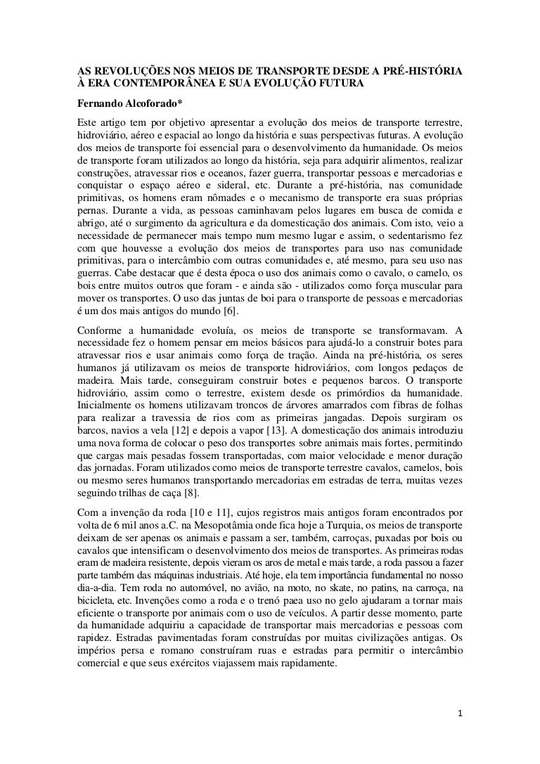 AS REVOLUÇÕES NOS MEIOS DE TRANSPORTE DESDE A PRÉ-HISTÓRIA À ERA CONTEMPORÂNEA E SUA EVOLUÇÃO FUTURA 3 asrevoluesnosmeiosdetransportedesdeapr histriaeracontemporneaesuaevoluofutura 211113185502 thumbnail 4