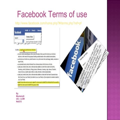 facebook privacy and legal issues | PPTX