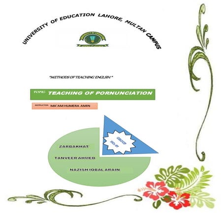 Teaching of Pronunciation