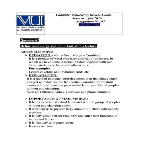 Mail merge | DOC