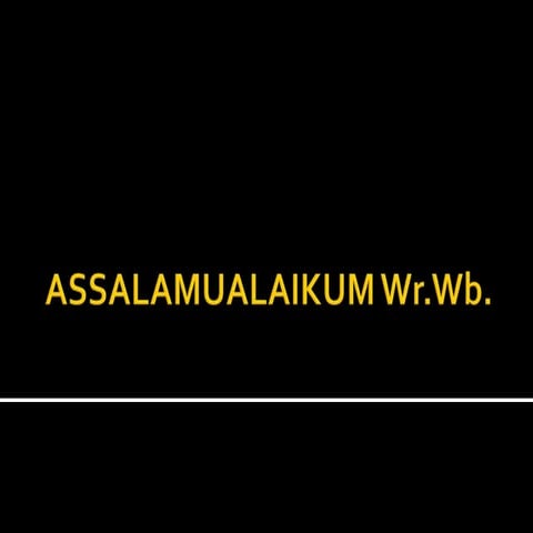 Assalamualaikum wr