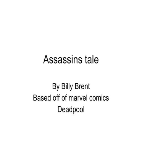 Assassin power point