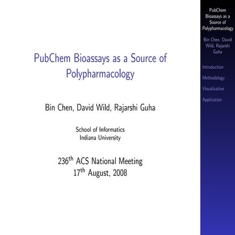 PubChem Bioassays as a Source of Polypharmacology