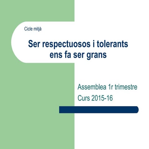 Tenir respecte als companys - CM assemblea novembre 2015