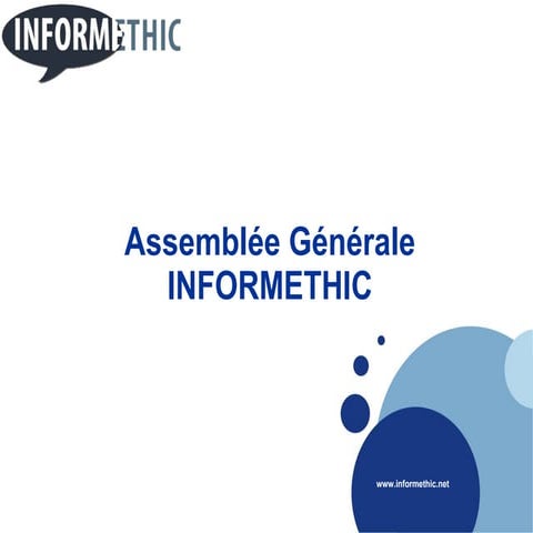 Assemblee Generale InformEthic