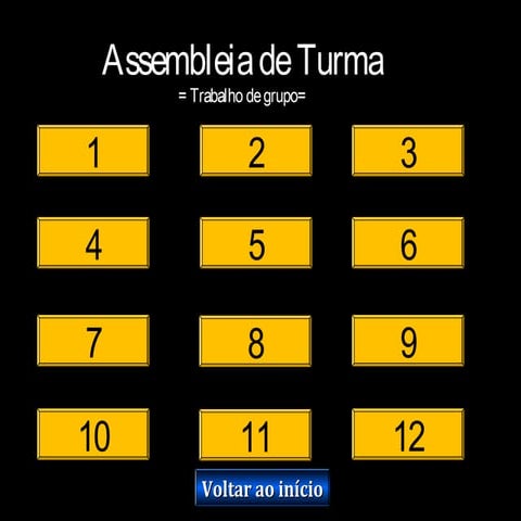 Assembleia de Turma - Avaliar o Trabalho de Grupo | PPT