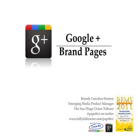 Assembling Your Social Media Playbook with Google Plus and Brand Pages