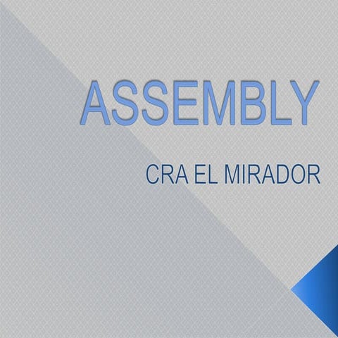 Assembly | PPT
