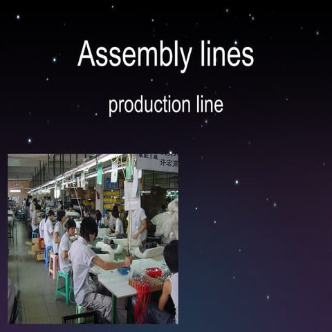 assembly lines | PPT