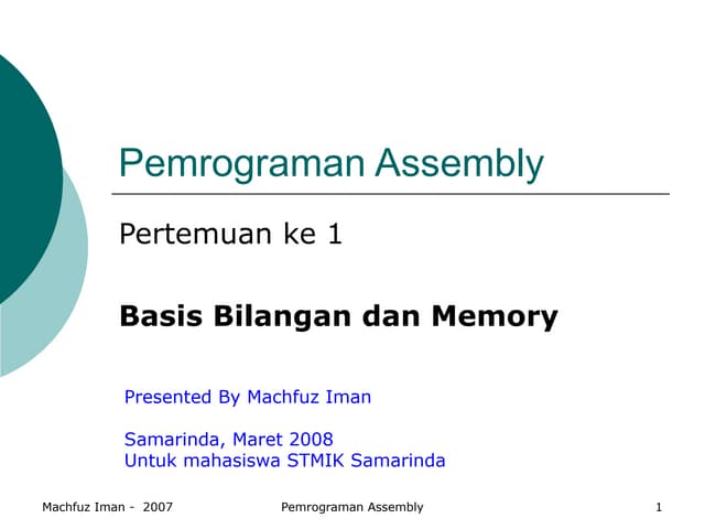 Assembly 01 | PPT