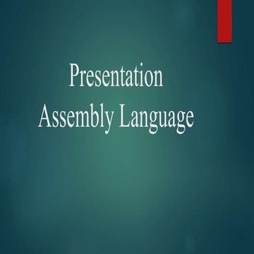 Assembly language 