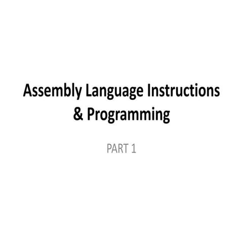 Assembly Language Instructions & Programming.pptx