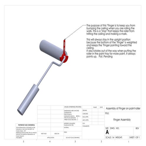 Assembly Of Finger On Paint Roller | PDF