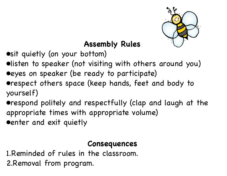 Assembly rules