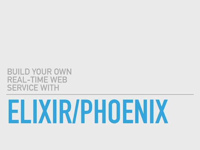 Build Your Own Real-Time Web Servic...