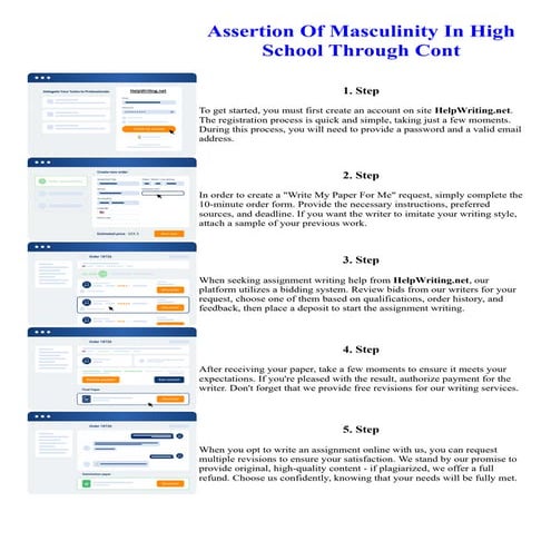 Assertion Of Masculinity In High School Through Cont