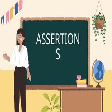 assertions GRADE 10 POWERPOINT PRESENTATION | PPTX