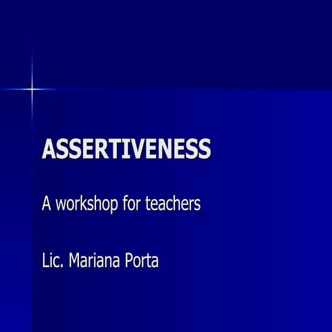 Assertive Behavior 2007