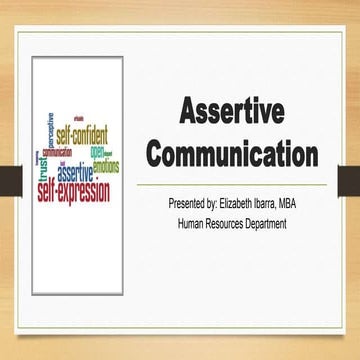 Assertive Communication