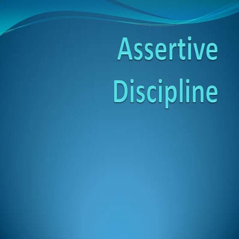 Assertive discipline