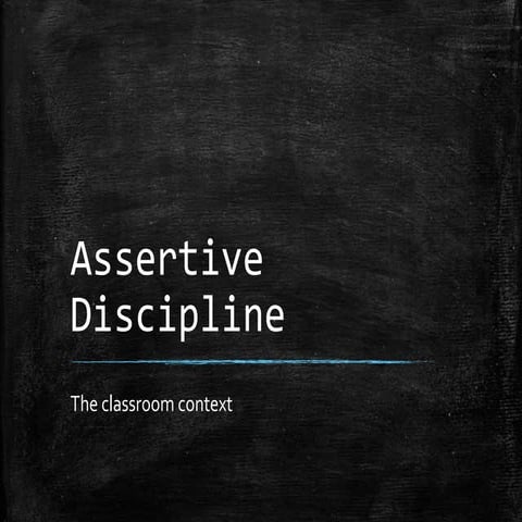 Assertive discipline