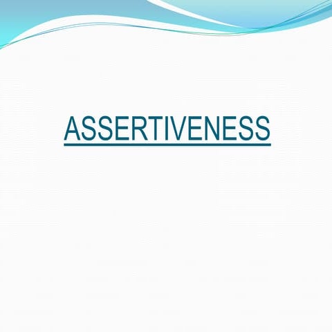 Assertiveness