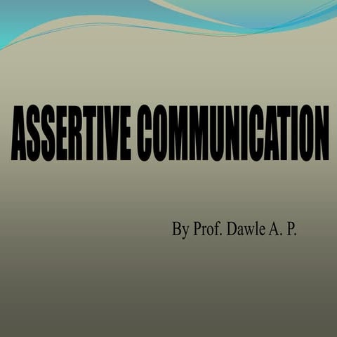 Assertiveness