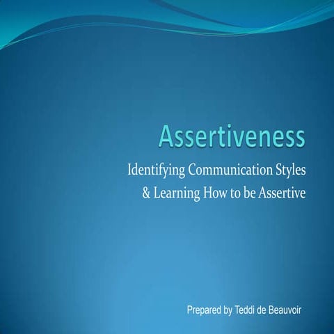 Assertiveness powerpoint 1