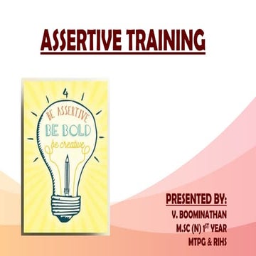 Assertive training - BOO 