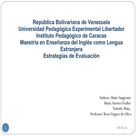 Assessing speaking skills 