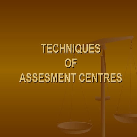 Assessment centers 