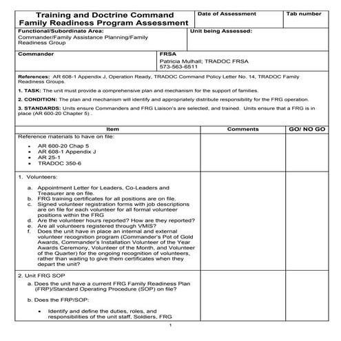 Assesment checklist | DOC