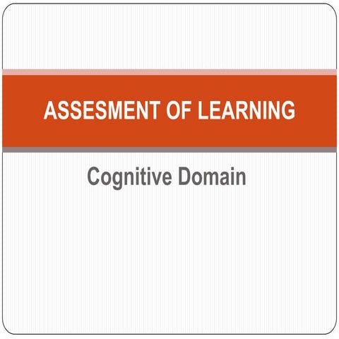 Assesment of learning types of test