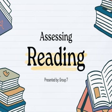 Assessing reading, English assesment for English education