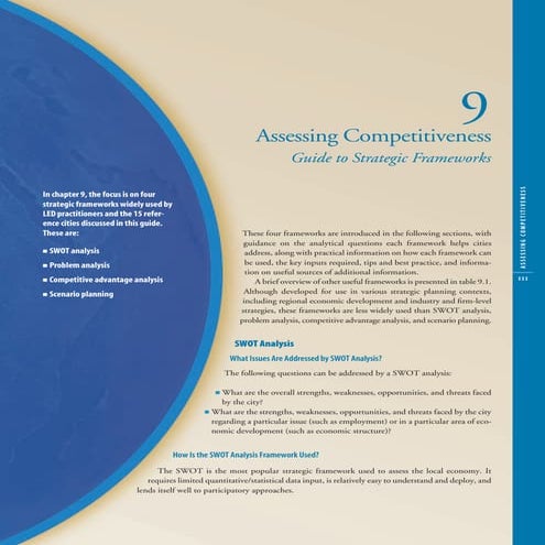 Assessing City Competitiveness Frameworks