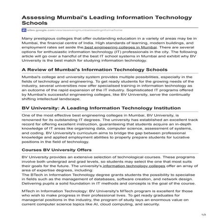 Assessing Mumbais Leading Information Technology Schools.pdf