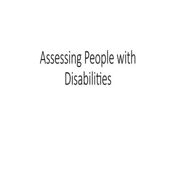 Assessing People with Disabilities_Psych Assessment