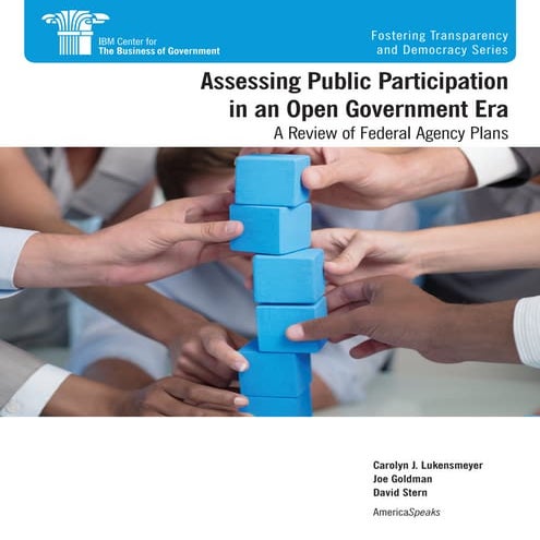 Assessing Public Participation in an Open Government Era