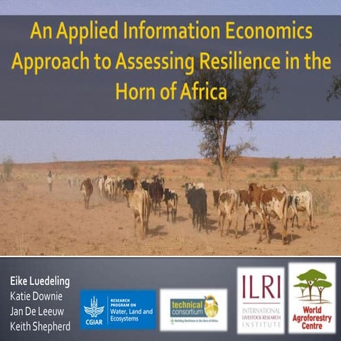 An Applied Information Economics Approach to Assessing Resilience in the Horn...