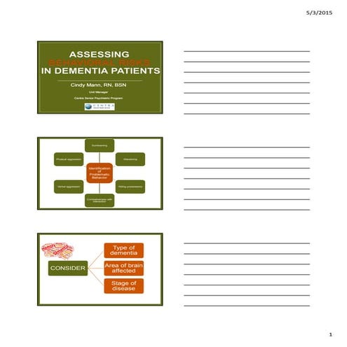 Assessing risk and managing behavior may 6 2015
