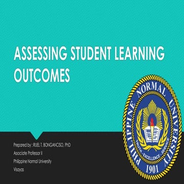 Assessing student learning outcomes