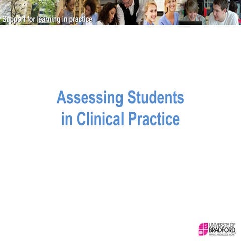 Assessing students in clinical practice