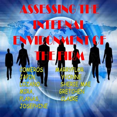 Assessing the internal environment of the firm