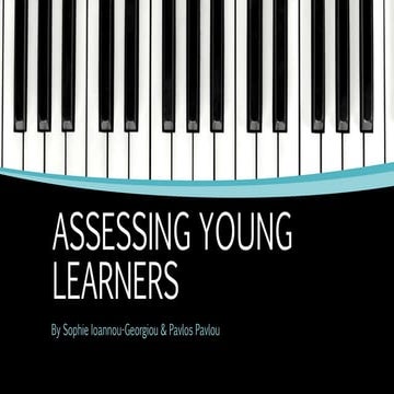 Assessing young learners pre