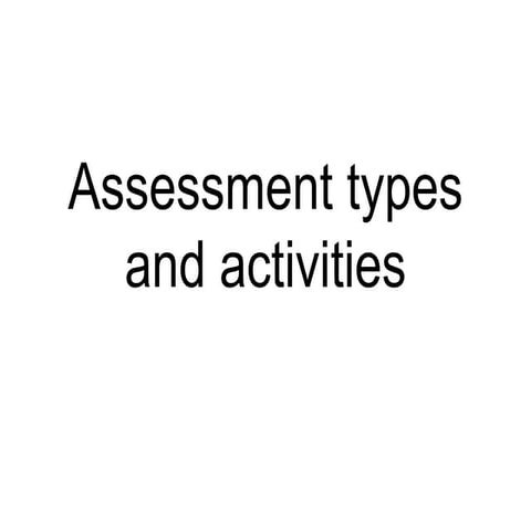 Assessment Concepts