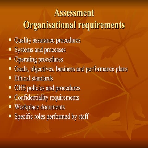 Assessment