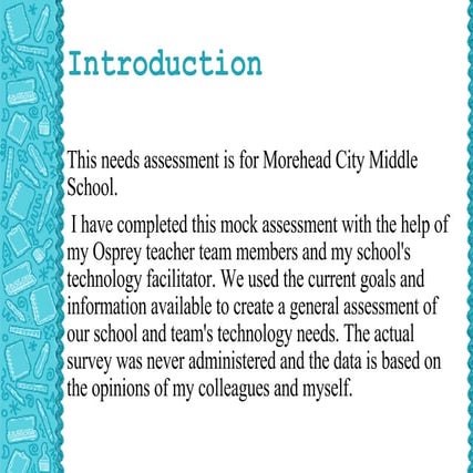 Tech Needs Assessment