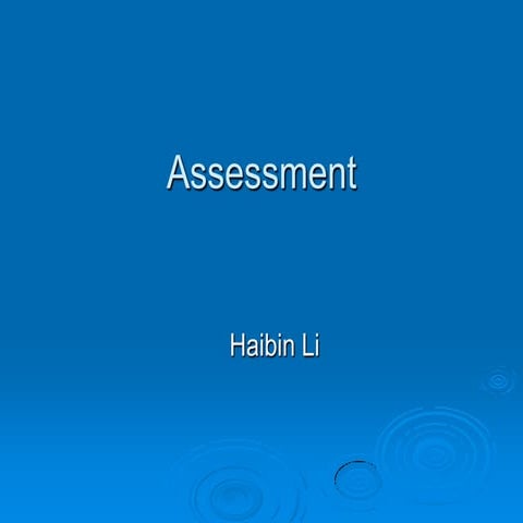 Assessment